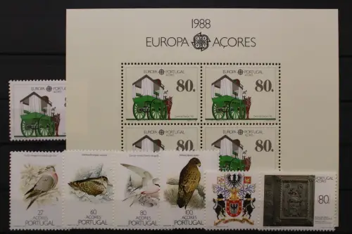 Azoren, MiNr. 390-396, Jahrgang 1988, postfrisch - 212278