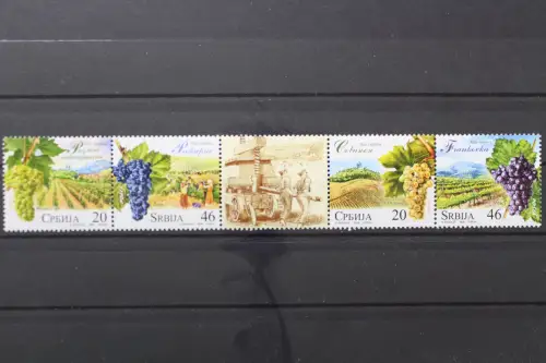 Serbien, MiNr. 259-262 Fünferstreifen, postfrisch - 212203