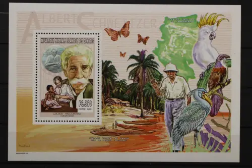 Komoren, Vignette, Albert Schweitzer, Vögel, postfrisch - 212839