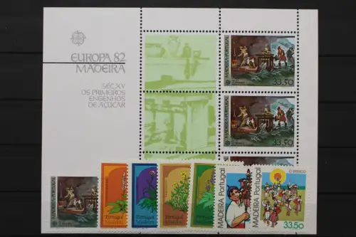 Madeira, MiNr. 77-83, Jahrgang 1982, postfrisch - 212328