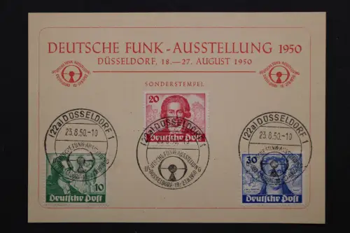 Berlin, MiNr. 61-63 Sonderkarte, gestempelt, BPP Signatur - 662921