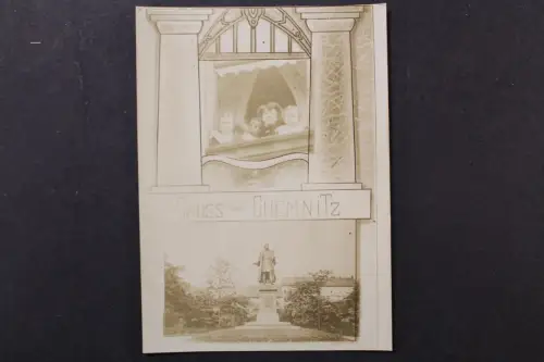 Chemnitz, Denkmal, Familie am Fenster - 424694