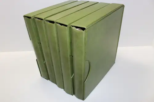 KABE, 5 hellgrüne Ringbinder RB 2000 (16-Ring Mechanik) mit Kassetten - 902029