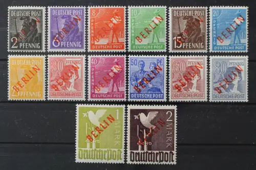 Berlin, MiNr. 21-34, 1 + 2 M Befund, postfrisch, BPP Signatur - 213680