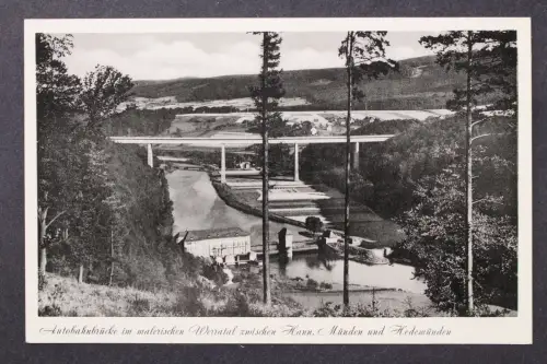 Autobahnbrücke im Werratal zwischen Hann. Münden u. Hedemünden - 425016