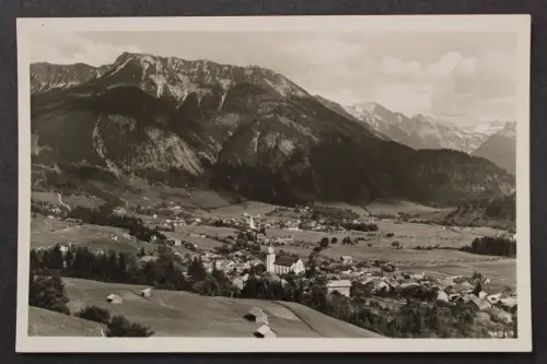 Hindelang, Allgäu, Blick zum Ort, Kirche - 424951