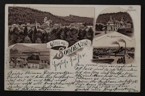 Sooden, Ortsansicht, Kurhaus, Thor Aussenseite, alter Salzbrunnen - 425292