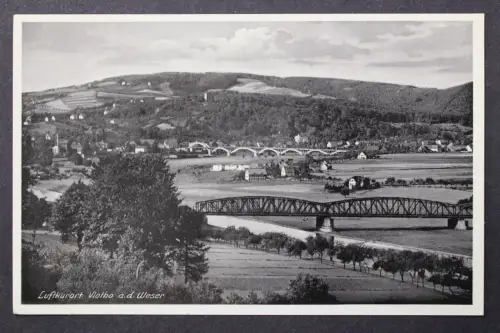 Vlotho, Weser, Teilansicht, Brücken - 425130