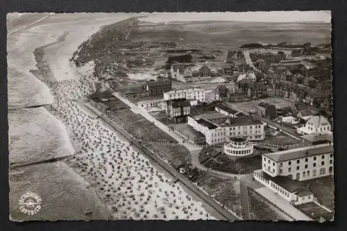 Nordseebad Wangerooge, Luftbild Blick auf den Strand u. Strandpromenade - 425024