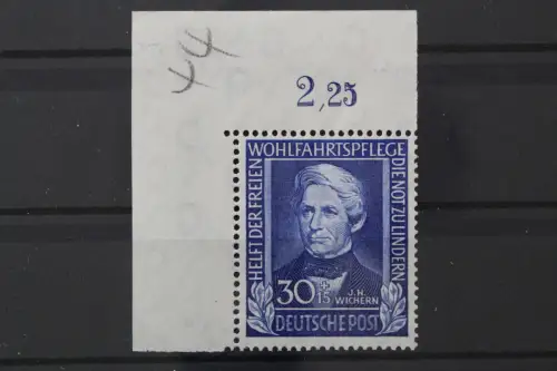 Deutschland (BRD), MiNr. 120 Ecke links oben, ndgz, postfrisch - 214529