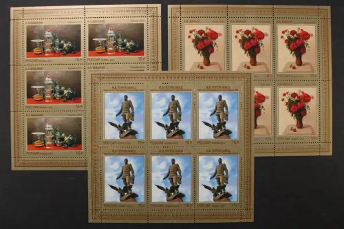 Russland, MiNr. 1972-1974 Kleinbögen, postfrisch - 214693