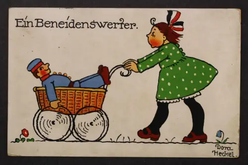 Dora Heckel: Ein Beneidenswerter, Frau mit Kinderwagen - 425481