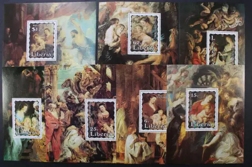 Liberia, MiNr. 1298-1304, 7 Einzelblöcke, postfrisch - 216026