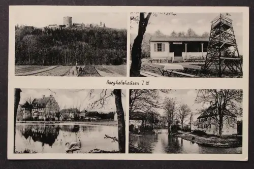 Borgholzhausen, Blick zur Burg, Ortsansichten - 425599