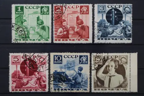 Sowjetunion, MiNr. 542-547 C, gestempelt - 217082