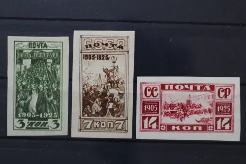 Sowjetunion, MiNr. 302-304 B, Falz - 217118