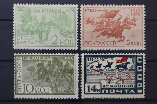 Sowjetunion, MiNr. 385-388, Falz - 217112