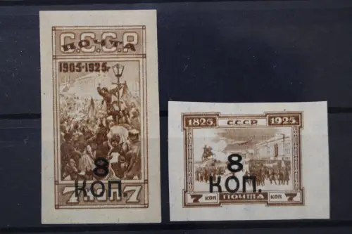 Sowjetunion, MiNr. 336 B + 337 B, Falz - 217114