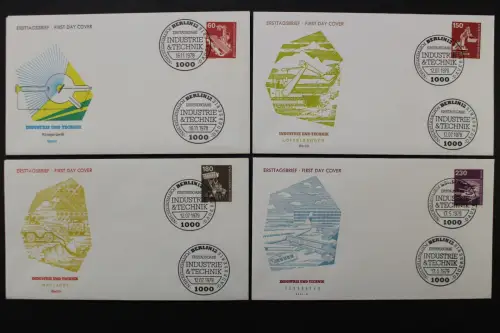 Berlin, MiNr. 582-586, 4 Werte, FDC - 217266