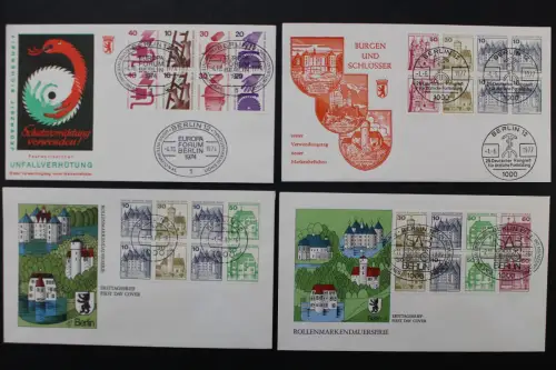 Berlin, MiNr. H-Blätter 17,18,19 + 20, FDC - 217263