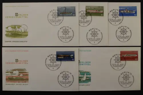 Berlin, MiNr. 483-487, FDC - 217293