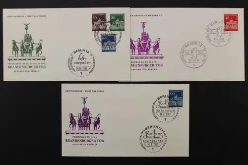 Berlin, MiNr. 286-288, FDC - 217302