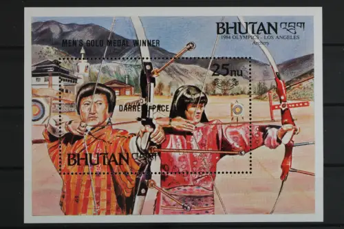 Bhutan, Olympiade, MiNr. Block 127, postfrisch - 630101