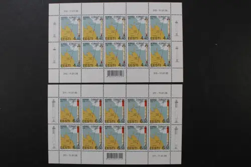 Estland, MiNr. 502-503 Kleinbogen, postfrisch - 217407