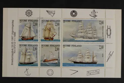 Finnland, MiNr. 1385-1390 im MH 46, postfrisch - 629968