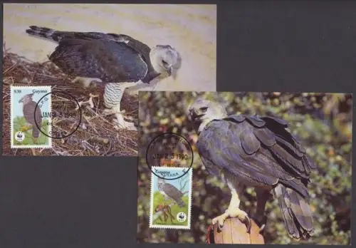 Guyana, MiNr. 3077-3080, Maximumkarten - 69210