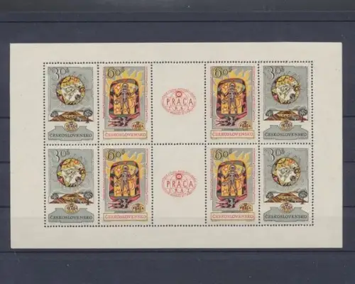 Tschechoslowakei, MiNr. 1355-1356 Kleinbogen, postfrisch - 694916