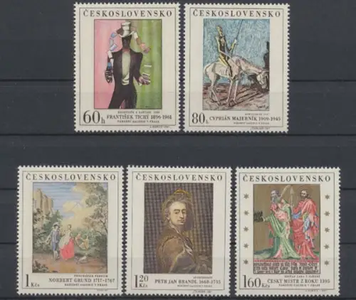 Tschechoslowakei, MiNr. 1748-1752, postfrisch - 603526