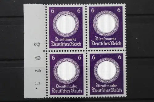 DR Dienst, MiNr. 169 b Viererblock li. Rand mit Bogennummer, postfrisch - 217695