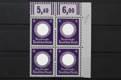 DR Dienst, MiNr. 169 b W, Viererblock Ecke rechts oben, postfrisch - 217694