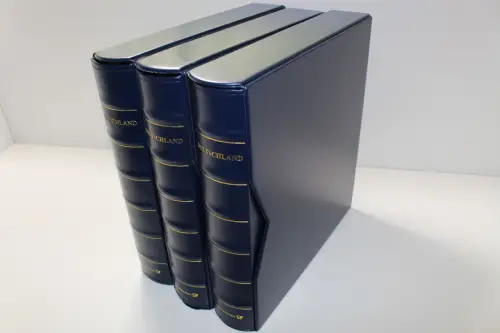 Deutsche Post Deutschland-Plus, 3 blaue Ringbinder mit Kassetten - 901468