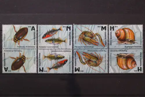 Belarus, MiNr. 1295-1298 Kehrdruckpaare, postfrisch - 217801