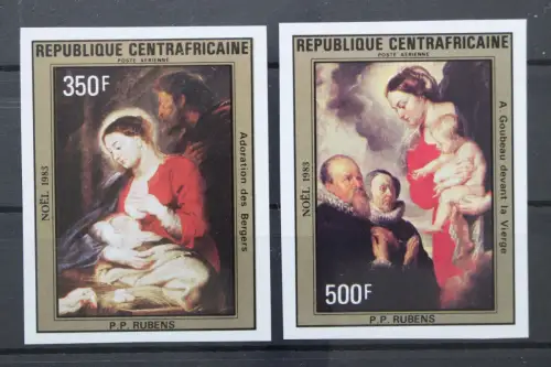 Zentralafrik. Republik, MiNr. 1002 + 1003 B, ungezähnt, postfrisch - 217892