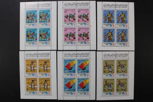 Libyen, MiNr. 1162-1167 Kleinbögen, postfrisch - 218187