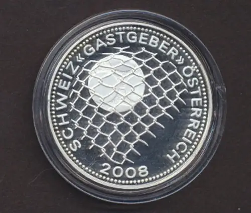 Fußball EM 2008 Österreich und Schweiz, Kupfer - Nickel Medaille, 27 g, PP - 800211