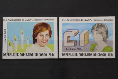 Kongo-Brazzaville, MiNr. 865 + 867 B, postfrisch - 218202