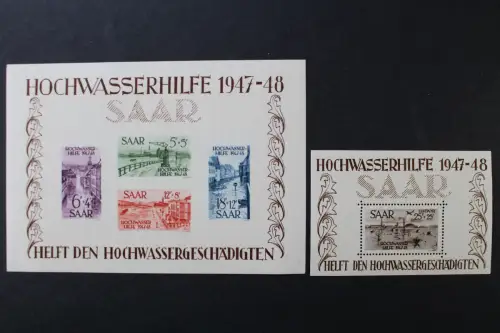 Saarland, MiNr. Block 1 + 2, Neugummi - 218357