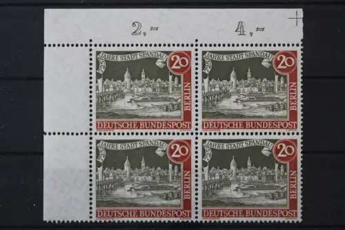 Berlin, MiNr. 159 x, Viererblock, Ecke links oben, postfrisch - 218356