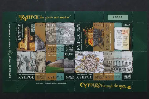 Zypern, MiNr. 1160-1167 H-Blatt, postfrisch - 218391