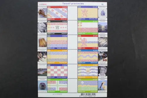 Niederlande, 12 Ausg. Provinzen im Zd-Bogen, postfrisch - 218396