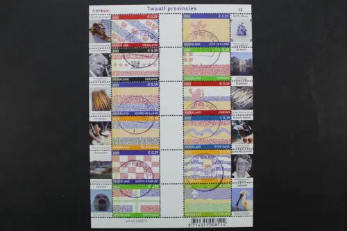 Niederlande, 12 Ausg. Provinzen im Zd-Bogen, gestempelt - 218395
