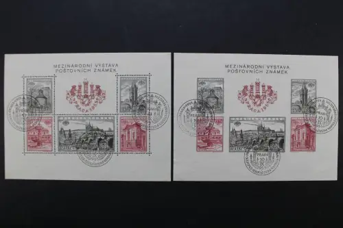 Tschechoslowakei, MiNr. Block 16 A + B, gestempelt - 218384