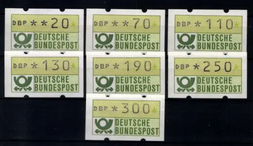 Deutschland Automaten, MiNr. 1 VS 2 ohne Zählnummern, postfrisch - 610690