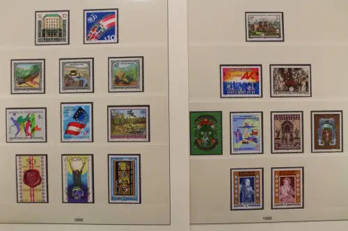 Österreich, MiNr. 2145-2176, Jahrgang 1995 postfrisch auf Lindner T - 707098