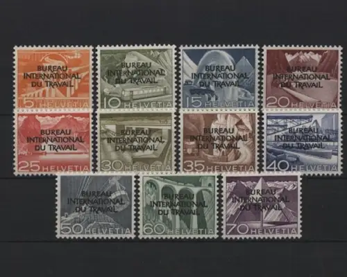 Schweiz BIT/ILO, MiNr. 83-93, postfrisch - 692024
