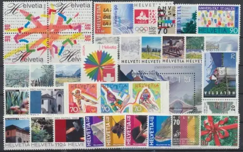 Schweiz, MiNr. 1633-1671, Jahrgang 1998, postfrisch - 693223